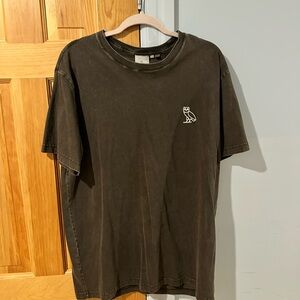 OVO Dark Brown Garment Dyed Short Sleeve Tee